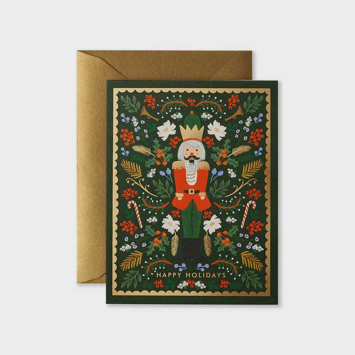 Christmas Card Evergreen Nutcracker