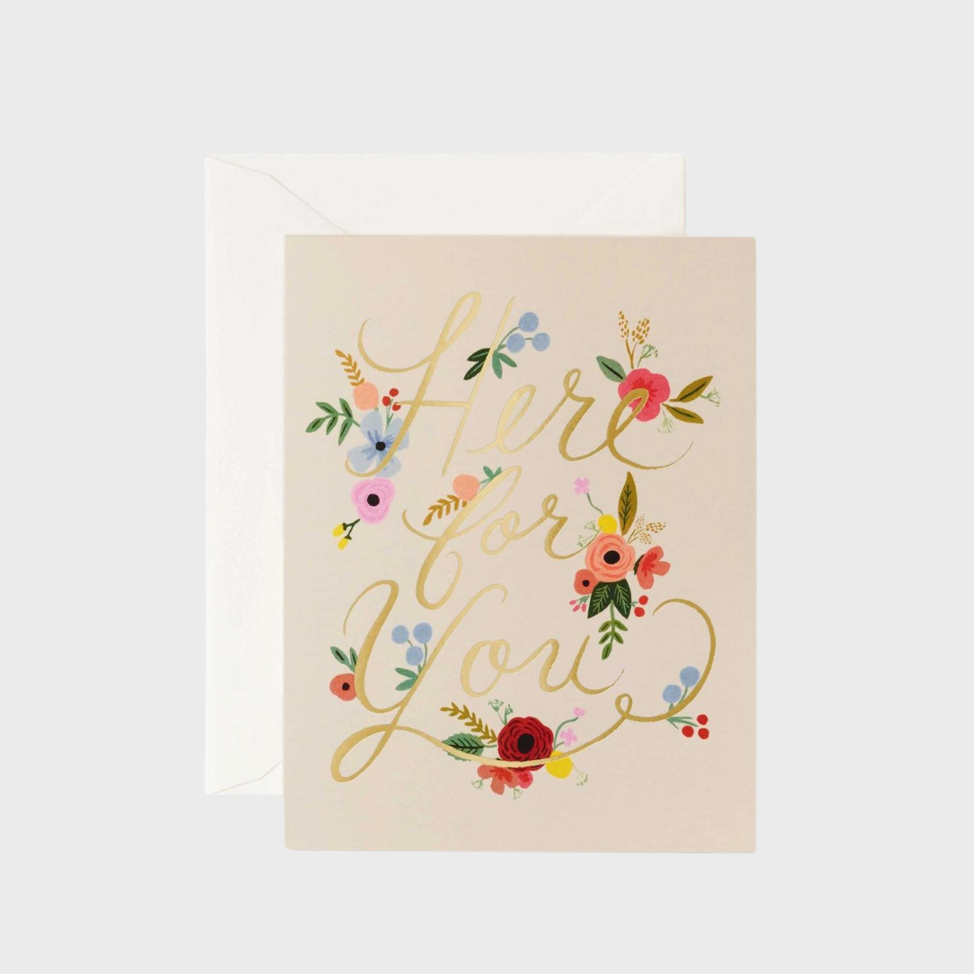 LOVE & FRIENDSHIP CARD | FLORAL HERE FOR YOU
