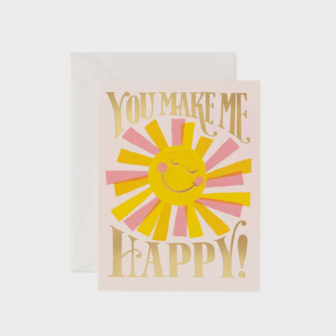 LOVE & FRIENDSHIP CARD | YOU MAKE ME HAPPY