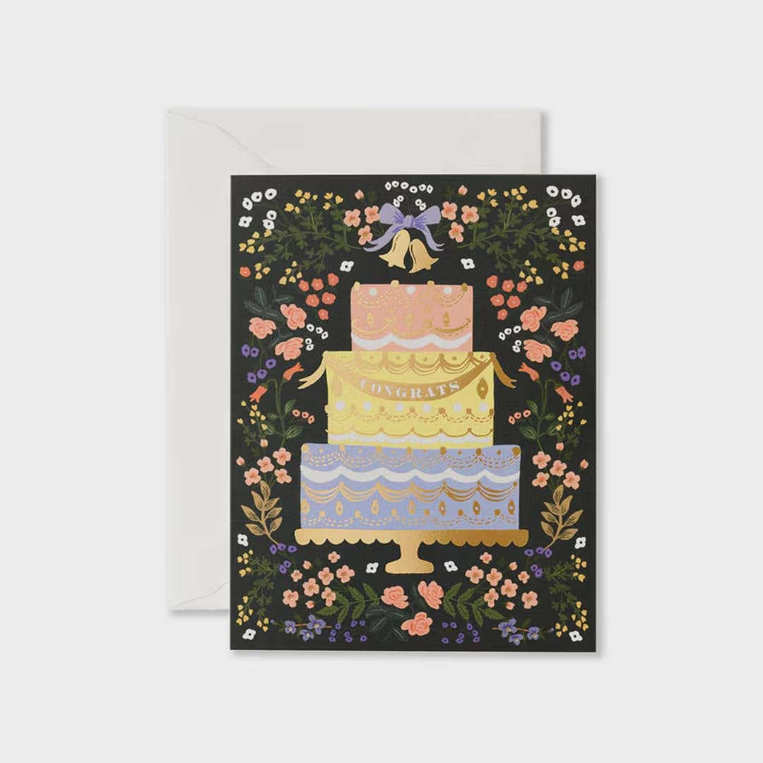 WEDDING & ANNIVERSARY CARD | WOODLAND WEDDING CAKE