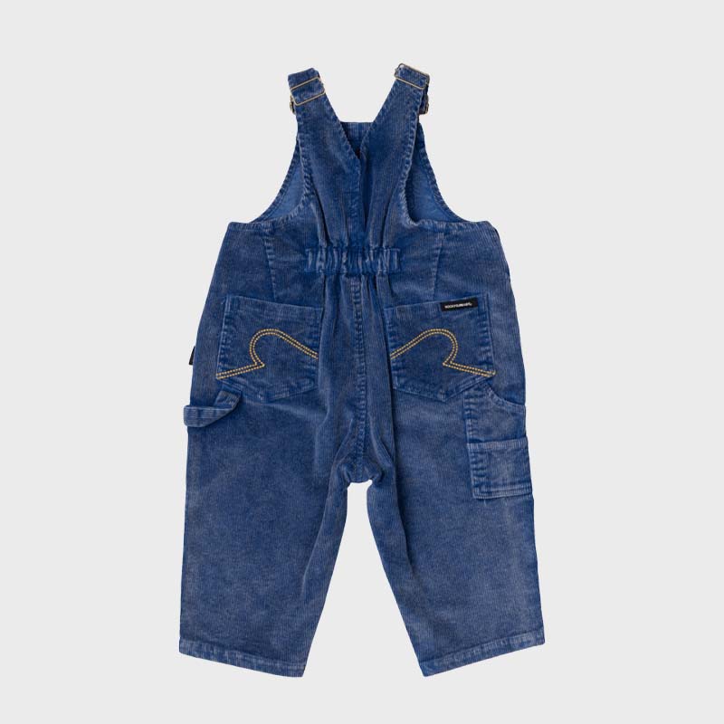 BLUE CORD BABY OVERALLS