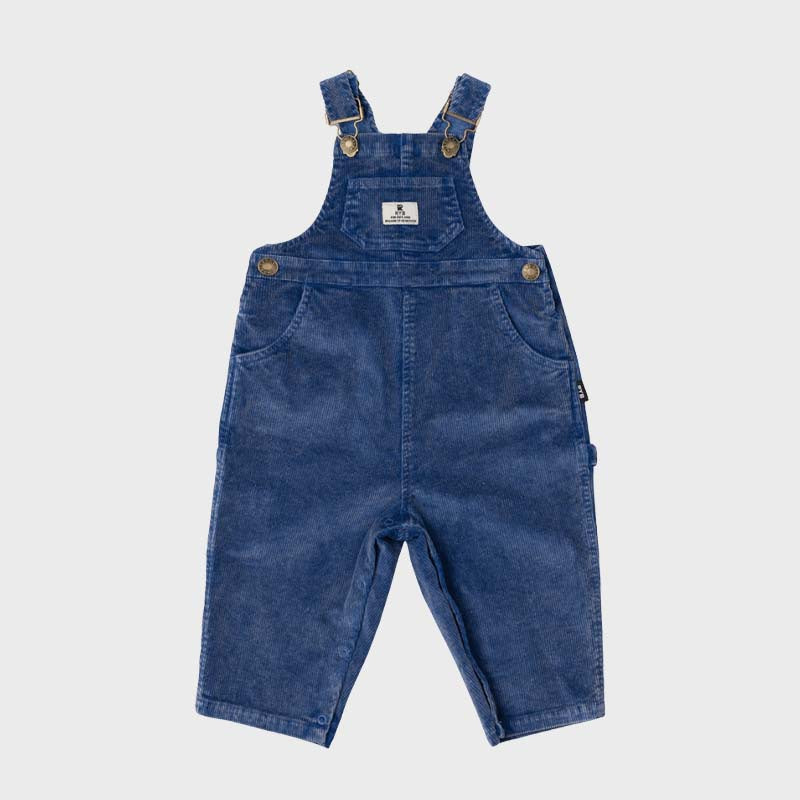 BLUE CORD BABY OVERALLS