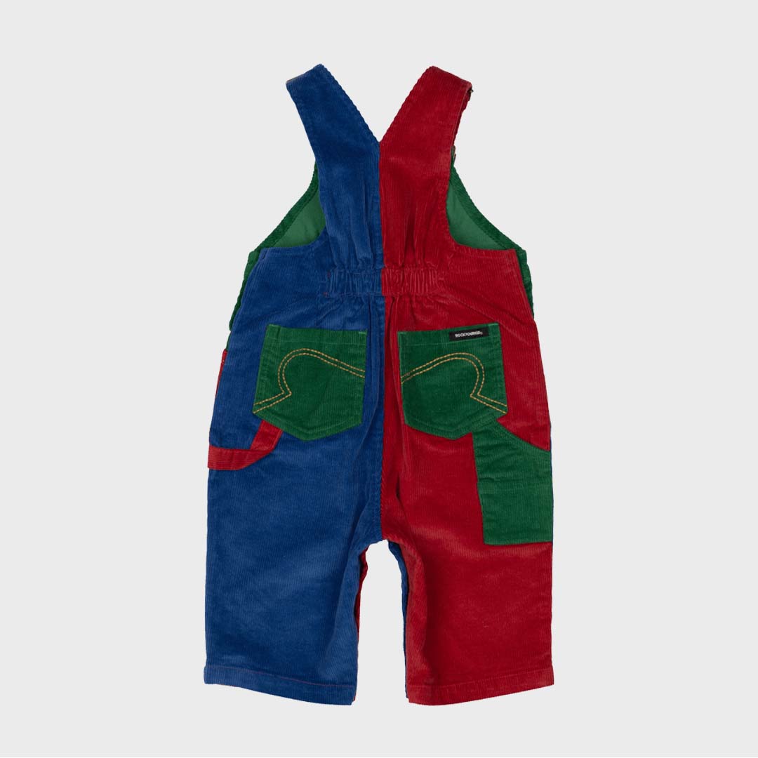 BABY OVERALLS | RED / GREEN / BLUE WASHED