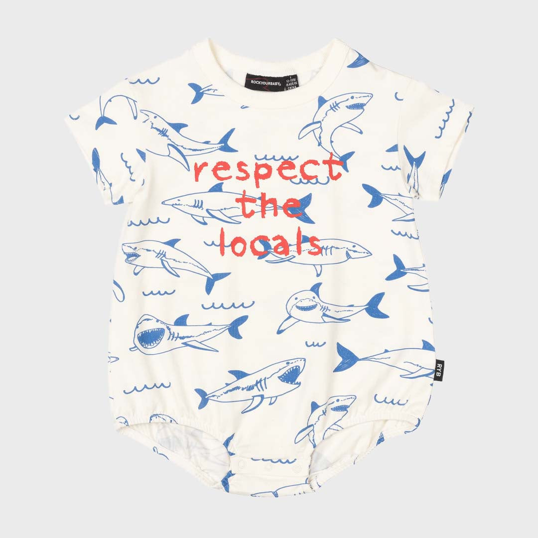 RESPECT THE LOCALS  BODYSUIT | CREAM