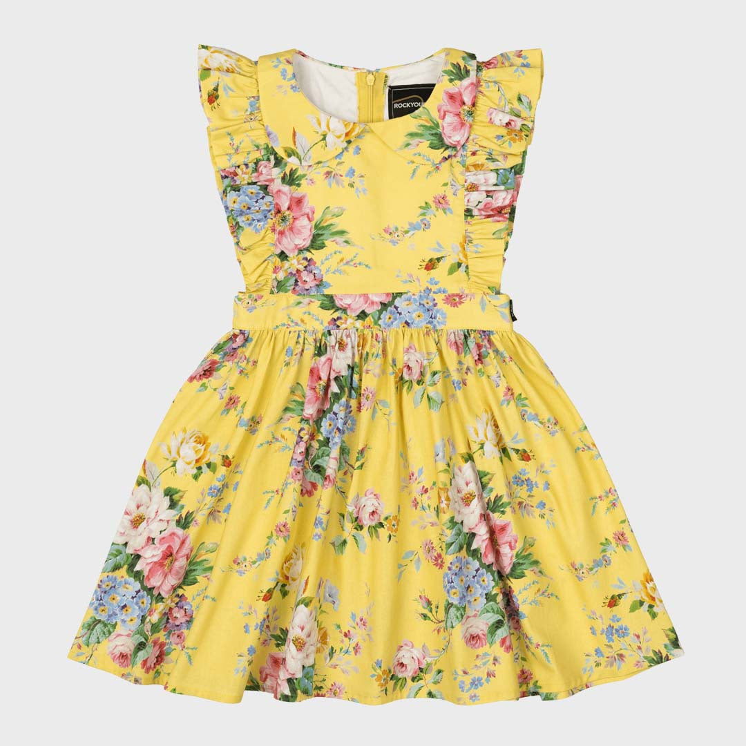 BEATRICE PETER PAN DRESS | YELLOW