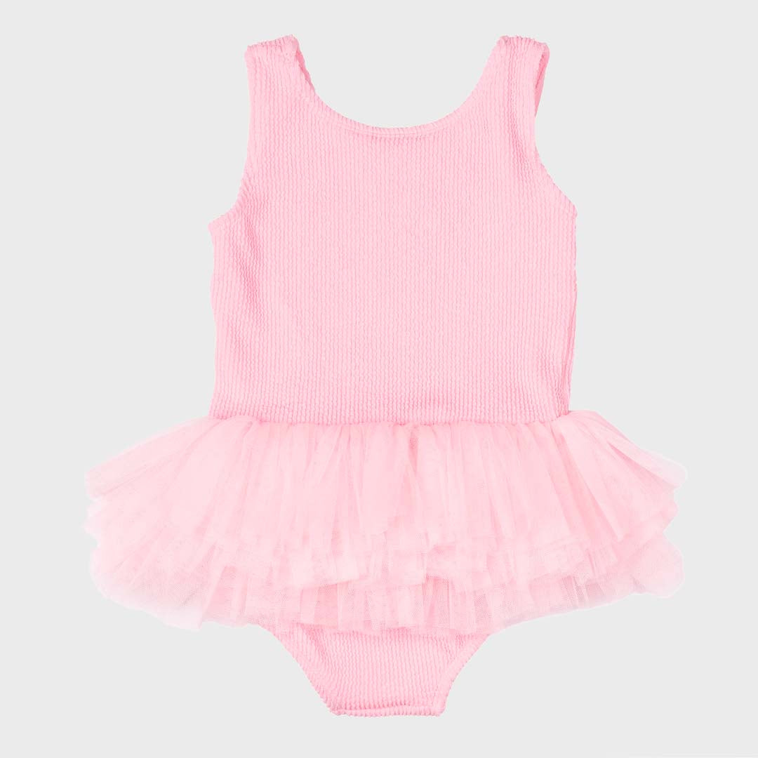 CRINKLE TULLE ONE PEICE | BLUSH