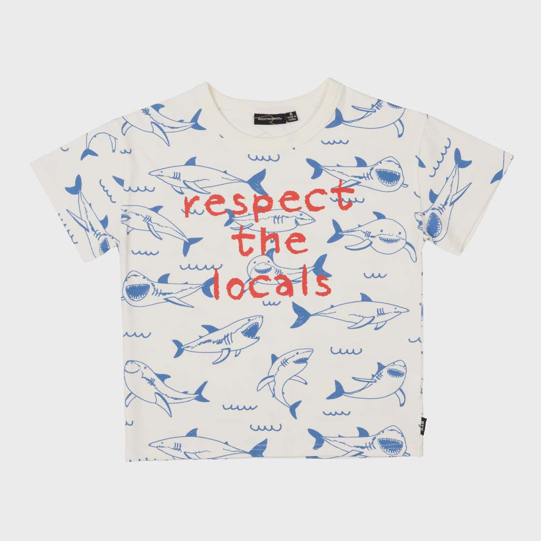 RESPECT THE LOCALS T-SHIRT | CREAM