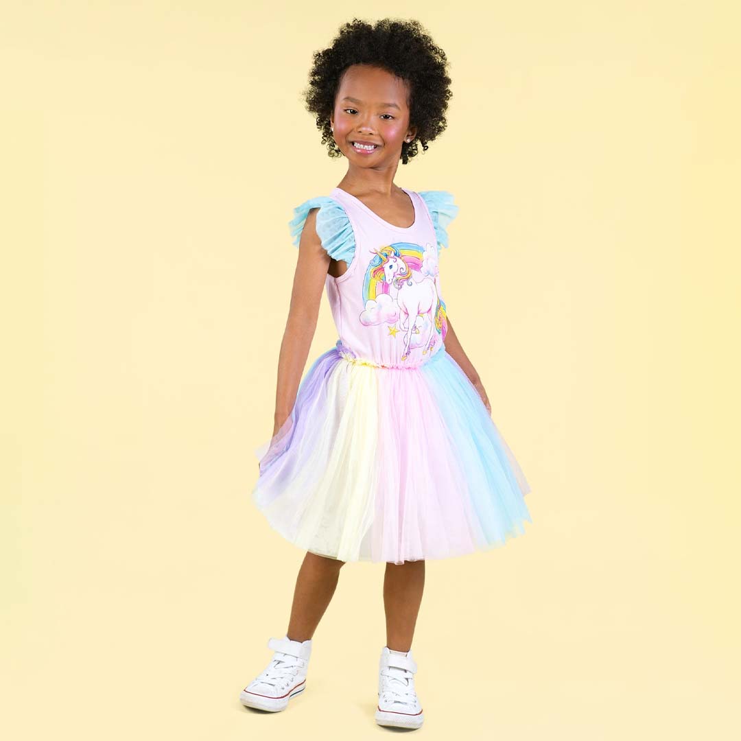 UNICORN SINGLET CIRCUS DRESS | RAINBOW