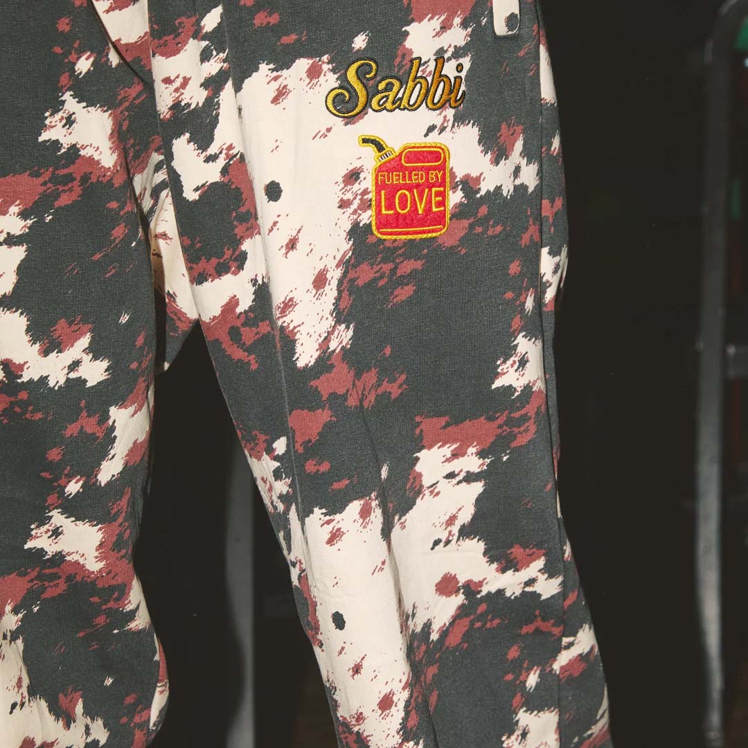 The Cow Print Cuffed Sweat Pants
