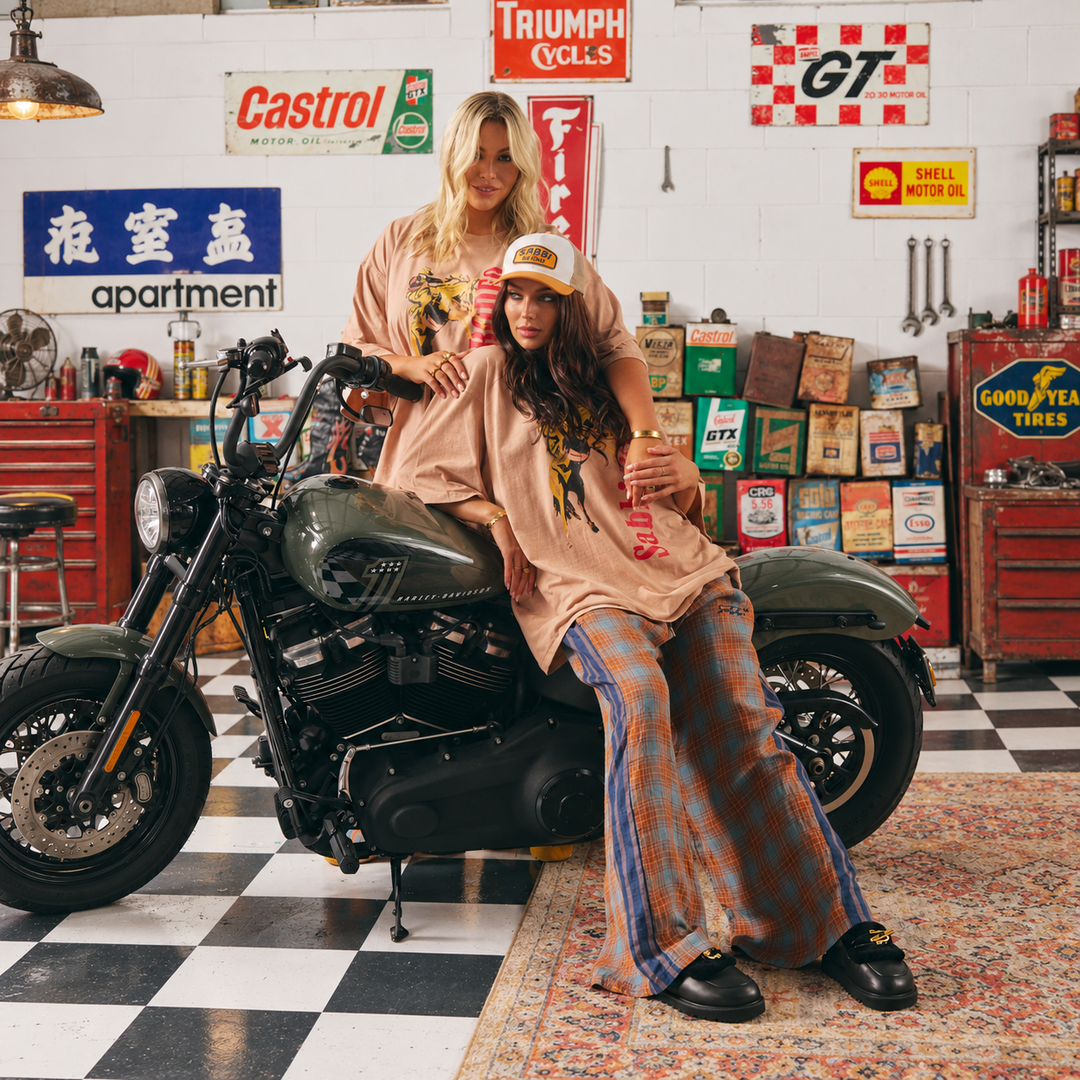 Mexicola Check Pant | Multi — campaign lifestyle view