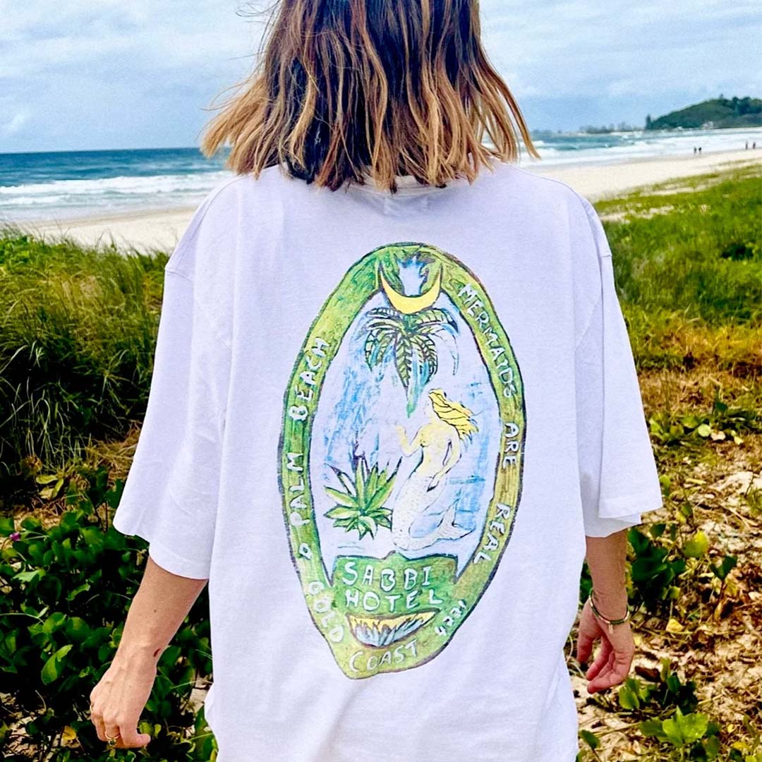 Very Oversized Mermaid Tee | White