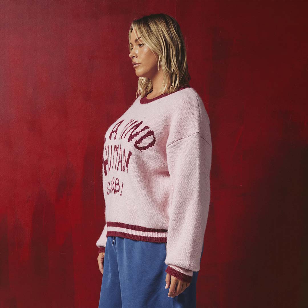 Be A Kind Human Knit Jumper | Pink
