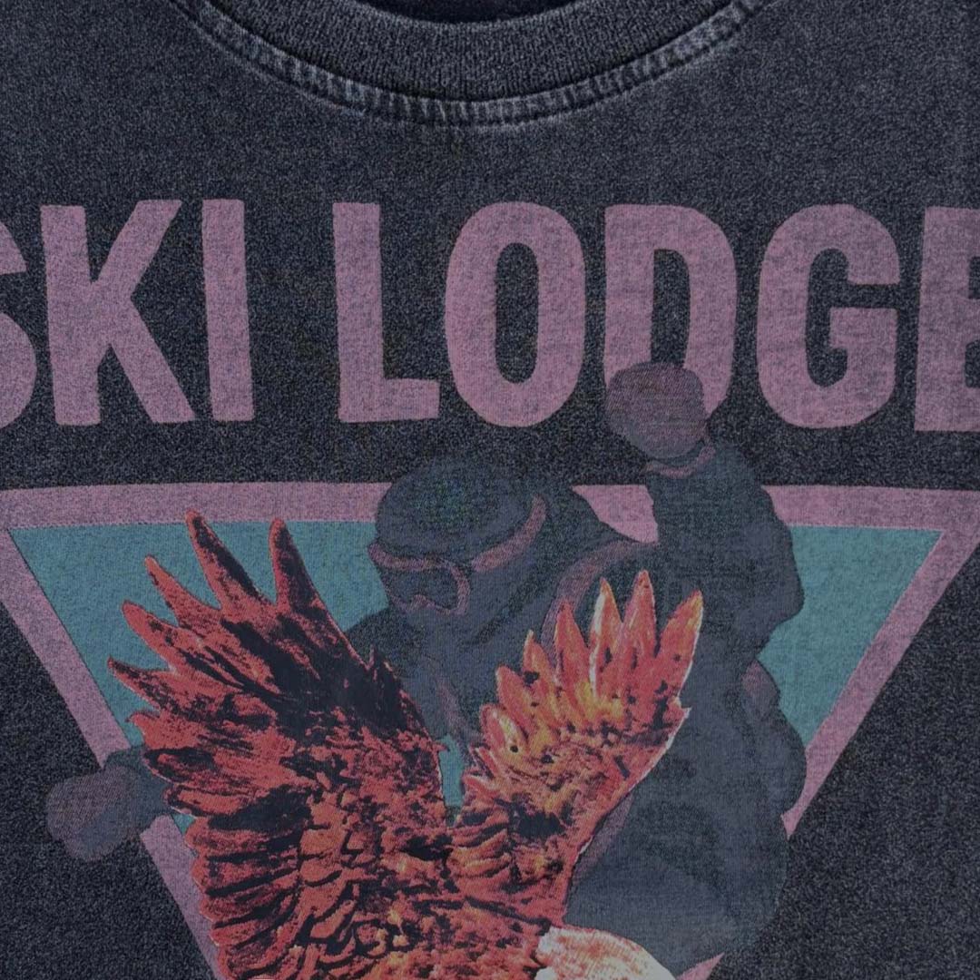 Blizzard Ski Lift Tee | Washed Black