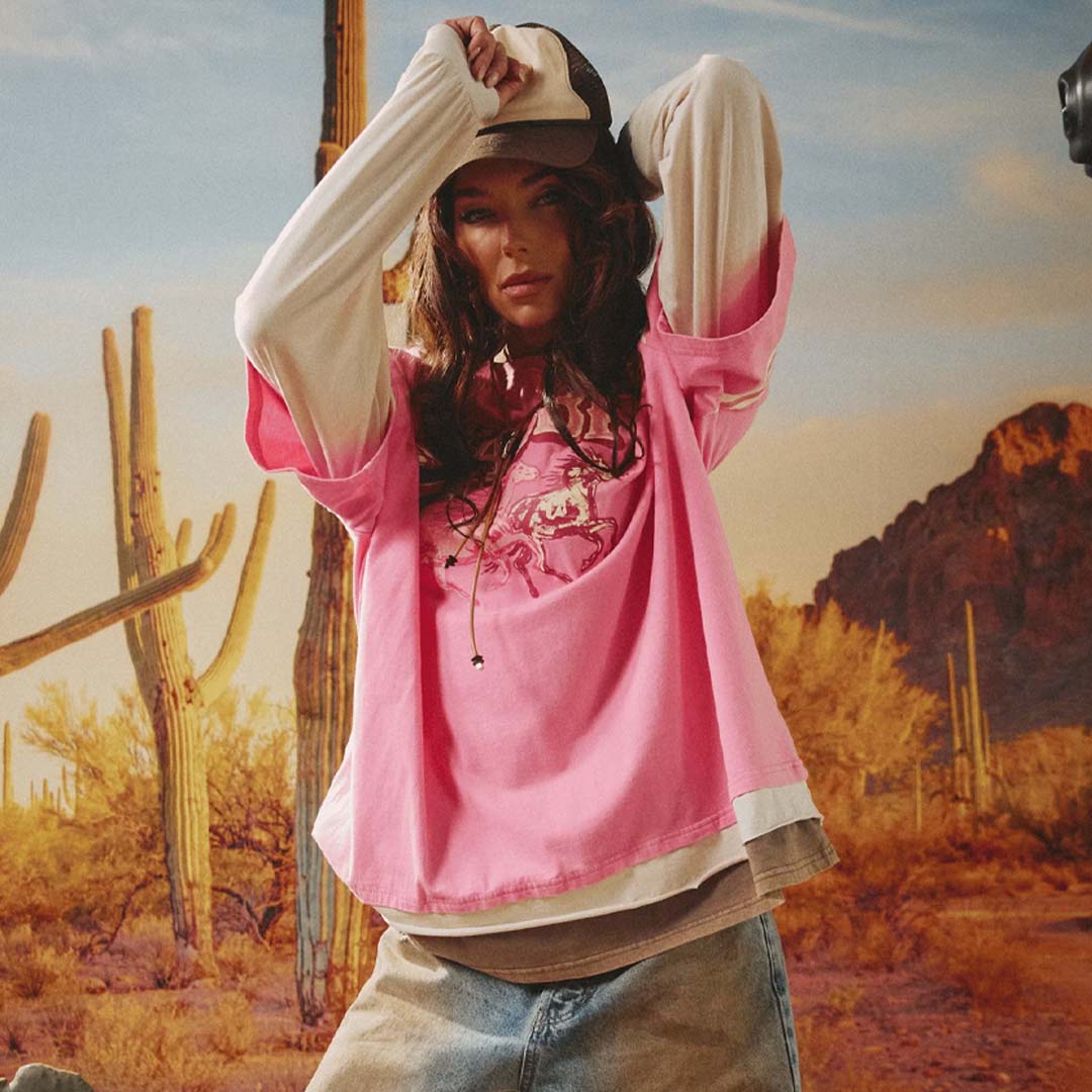 Neigh Sayer LS Tee | Pink