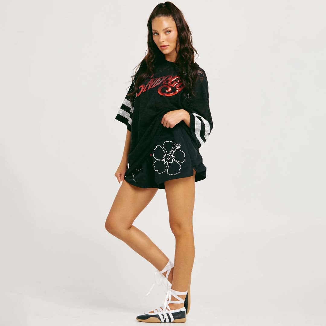 Big Energy Lace Tee | Black