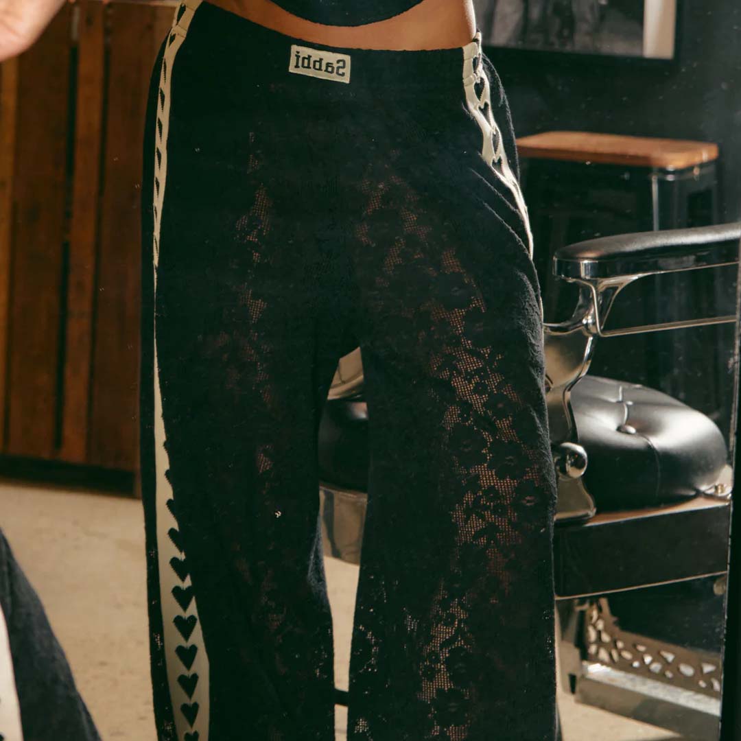 The Raving Hearts Pants | Black Lace