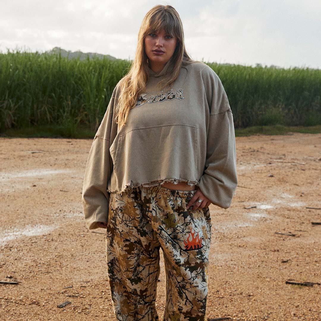 The Trees Company Crop Hoodie  | Cammo