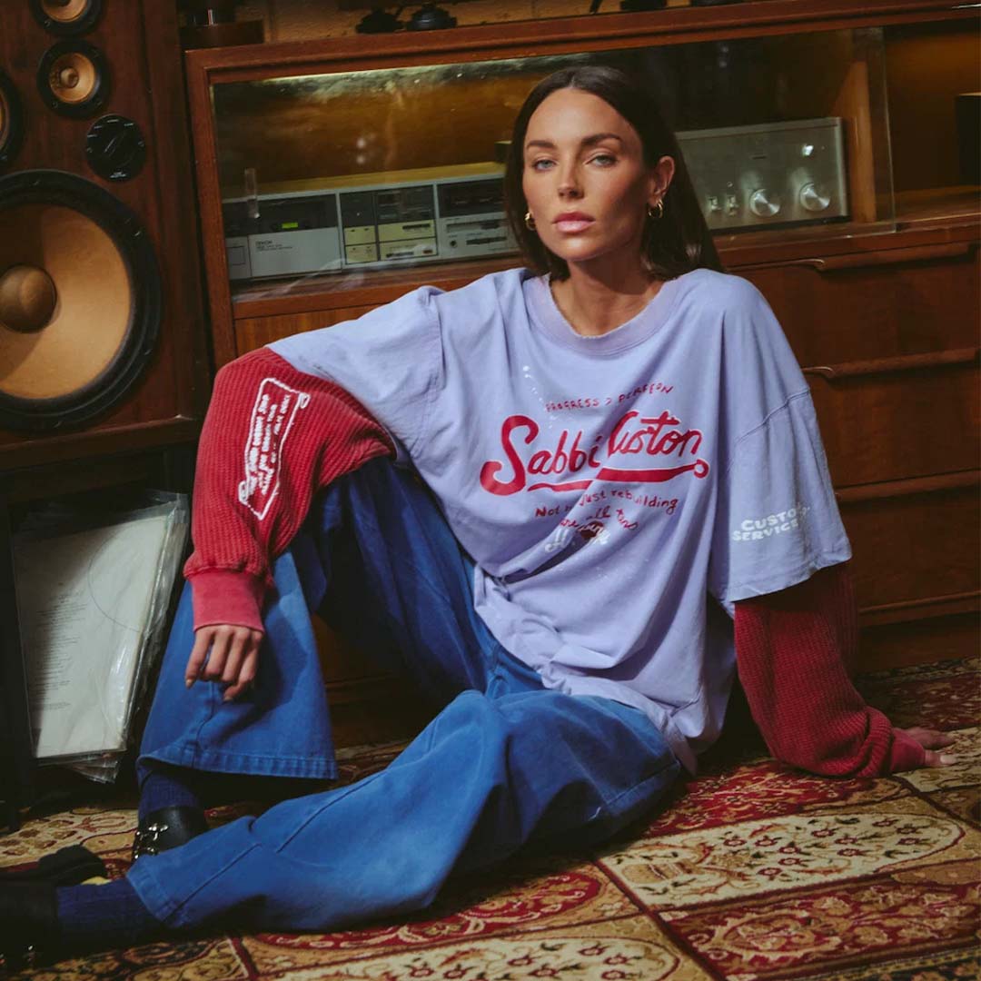 Sabbi Custom Long Sleeve Tee | Lilac