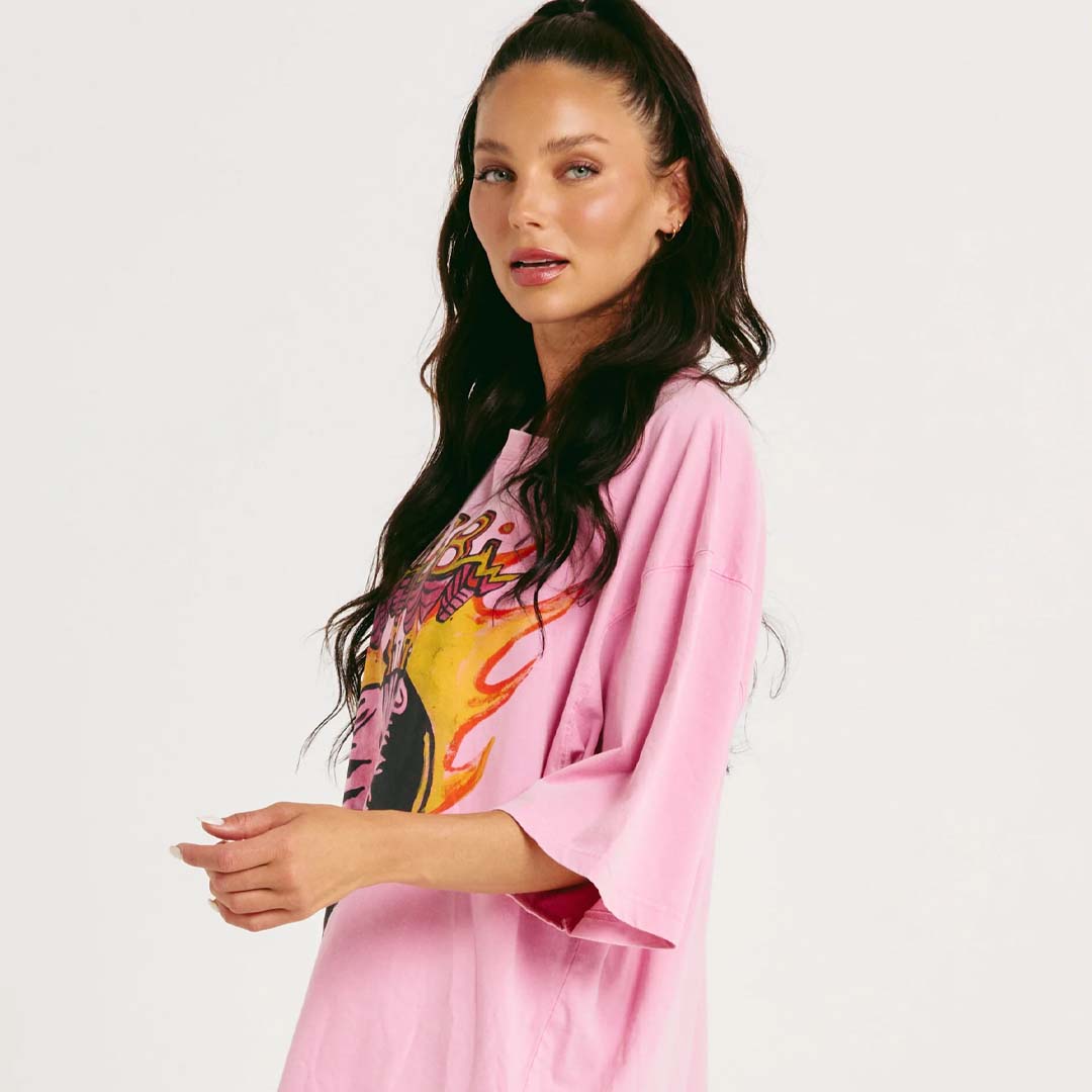 The Very Oversized Shining Anyway Tee | Pink