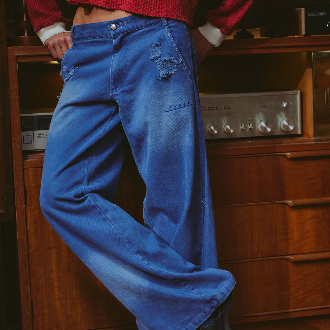 Sloppy Joe Trouser | Indigo