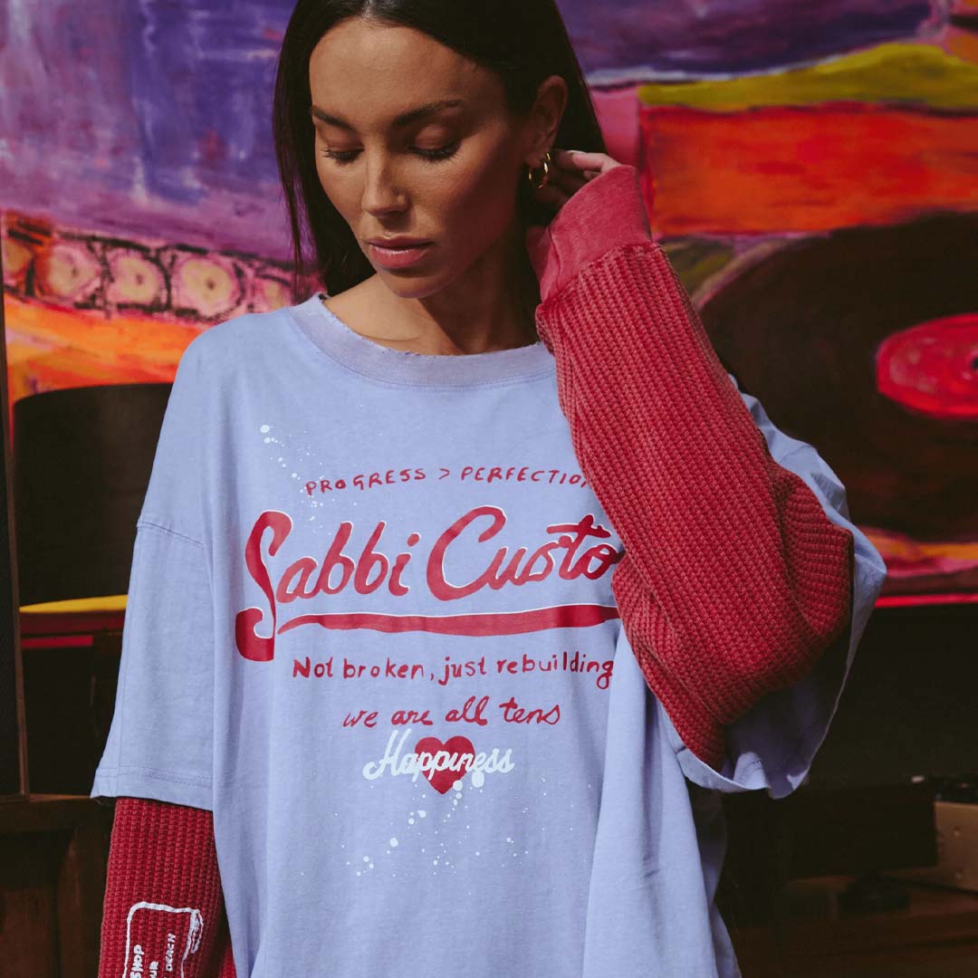 Sabbi Custom Long Sleeve Tee | Lilac