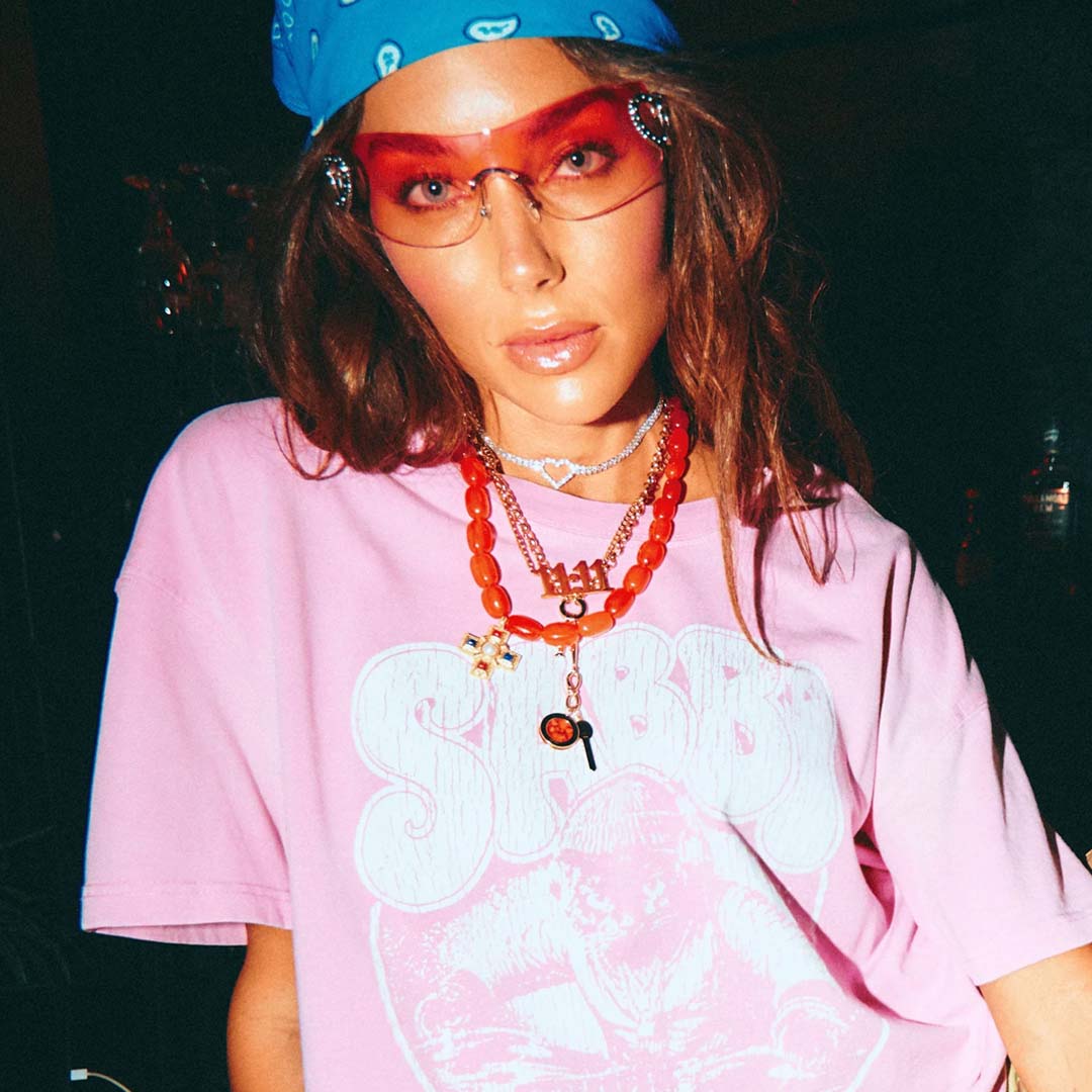 DJ Cat Tee | Pink
