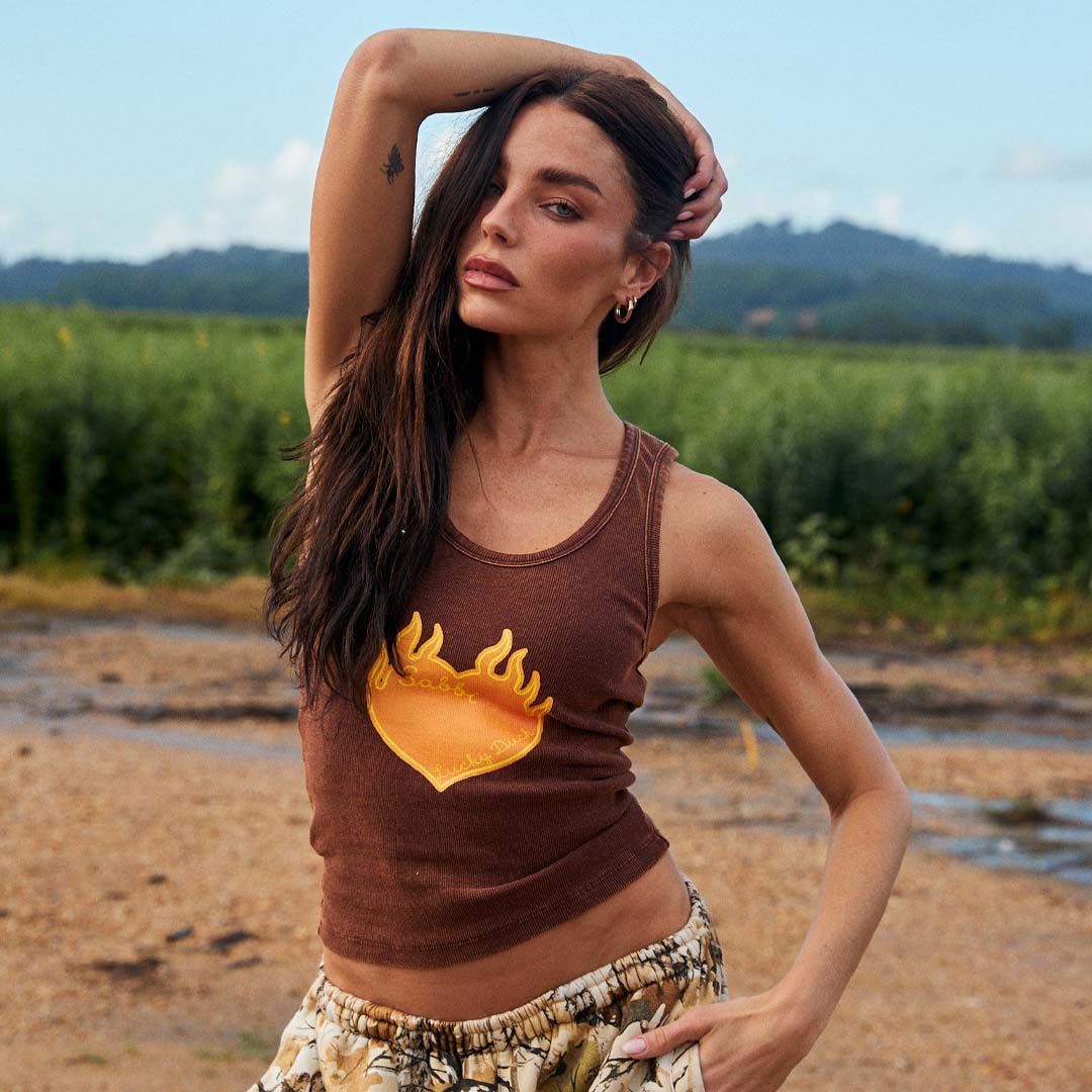 The Lucky Duck Tank | Brown
