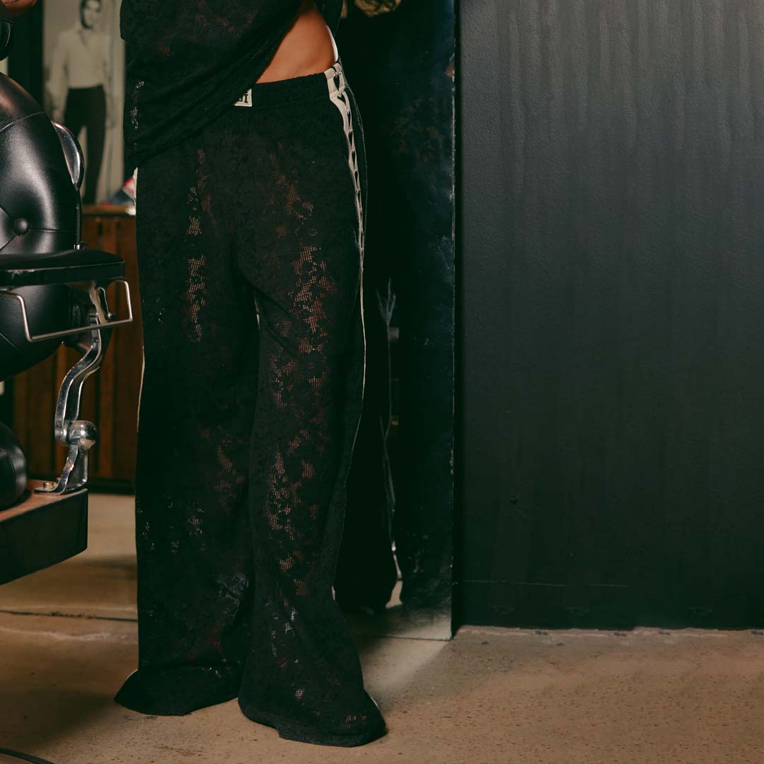 The Raving Hearts Pants | Black Lace
