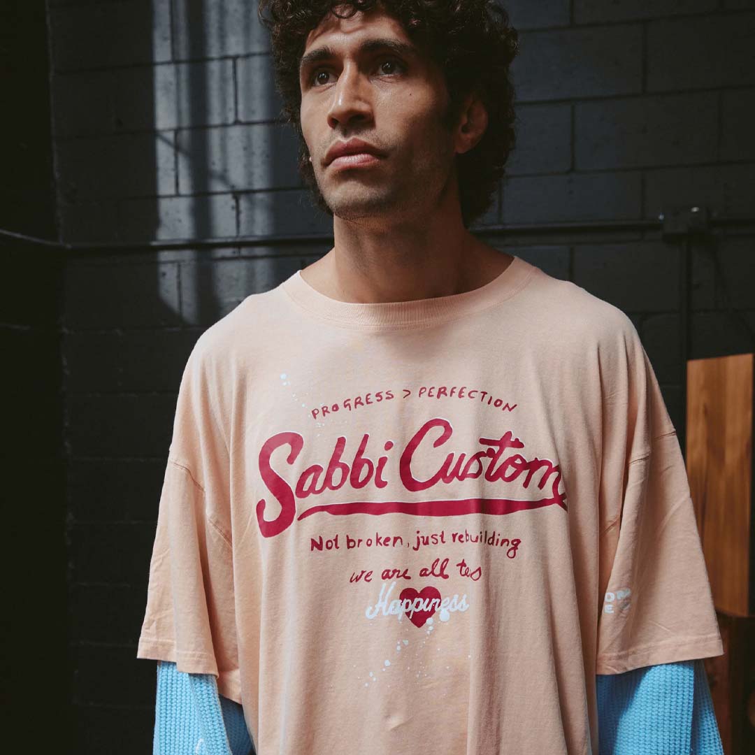 Sabbi Custom Long Sleeve Tee | Apricot