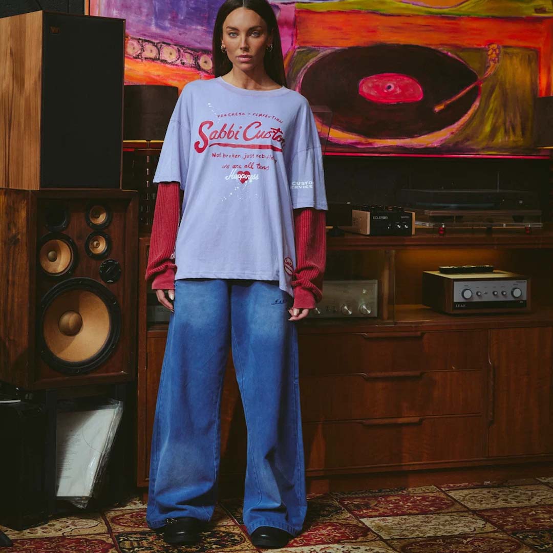 Sabbi Custom Long Sleeve Tee | Lilac