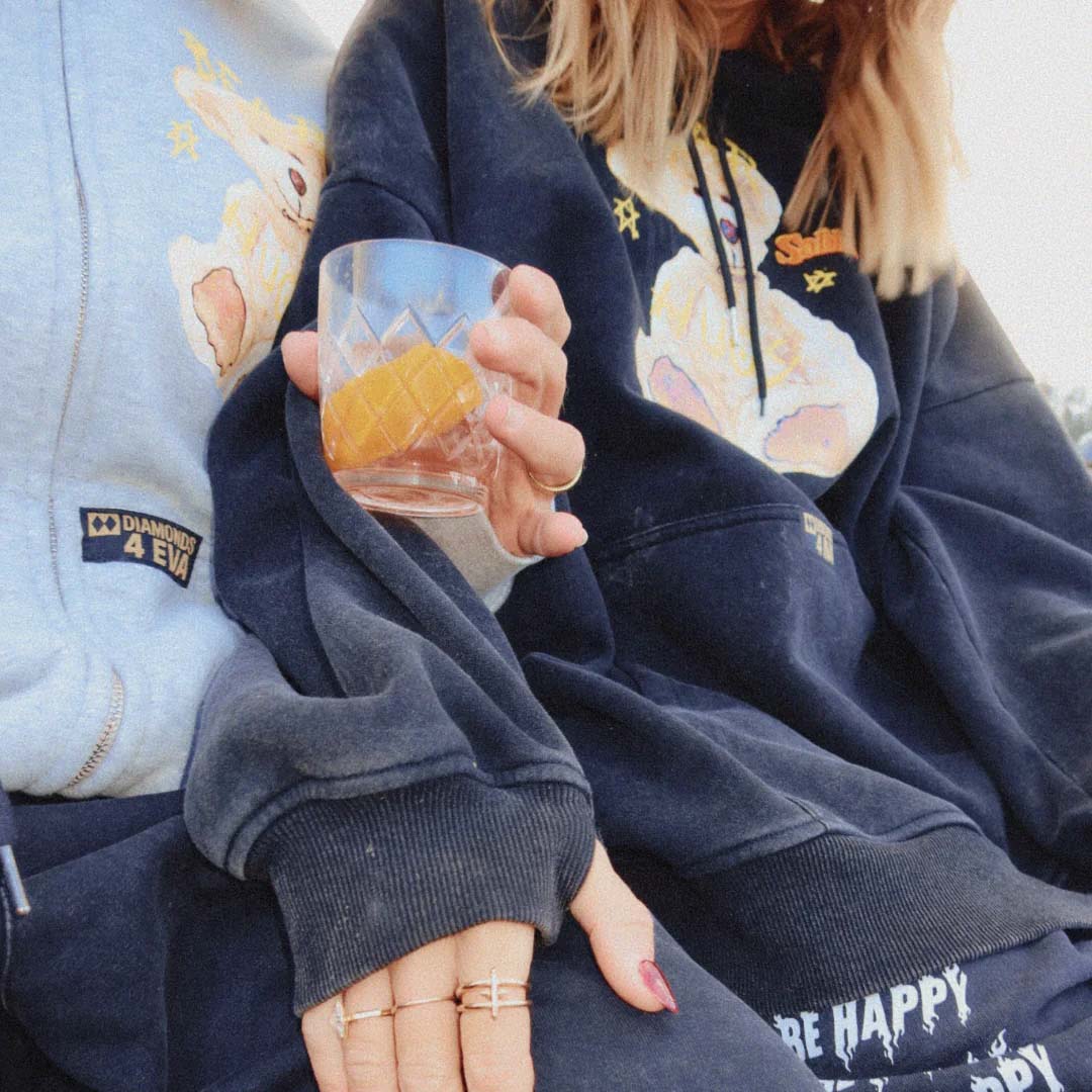 Gimme Bear Hugs Hoodie | Washed Black