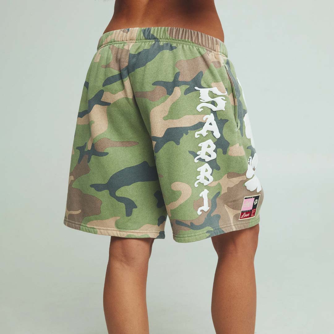 The Happy Hibiscus Shorts | Camo
