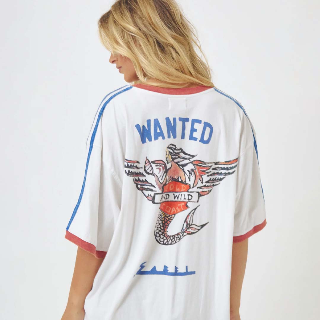 The Flying Mermaid Tee | White