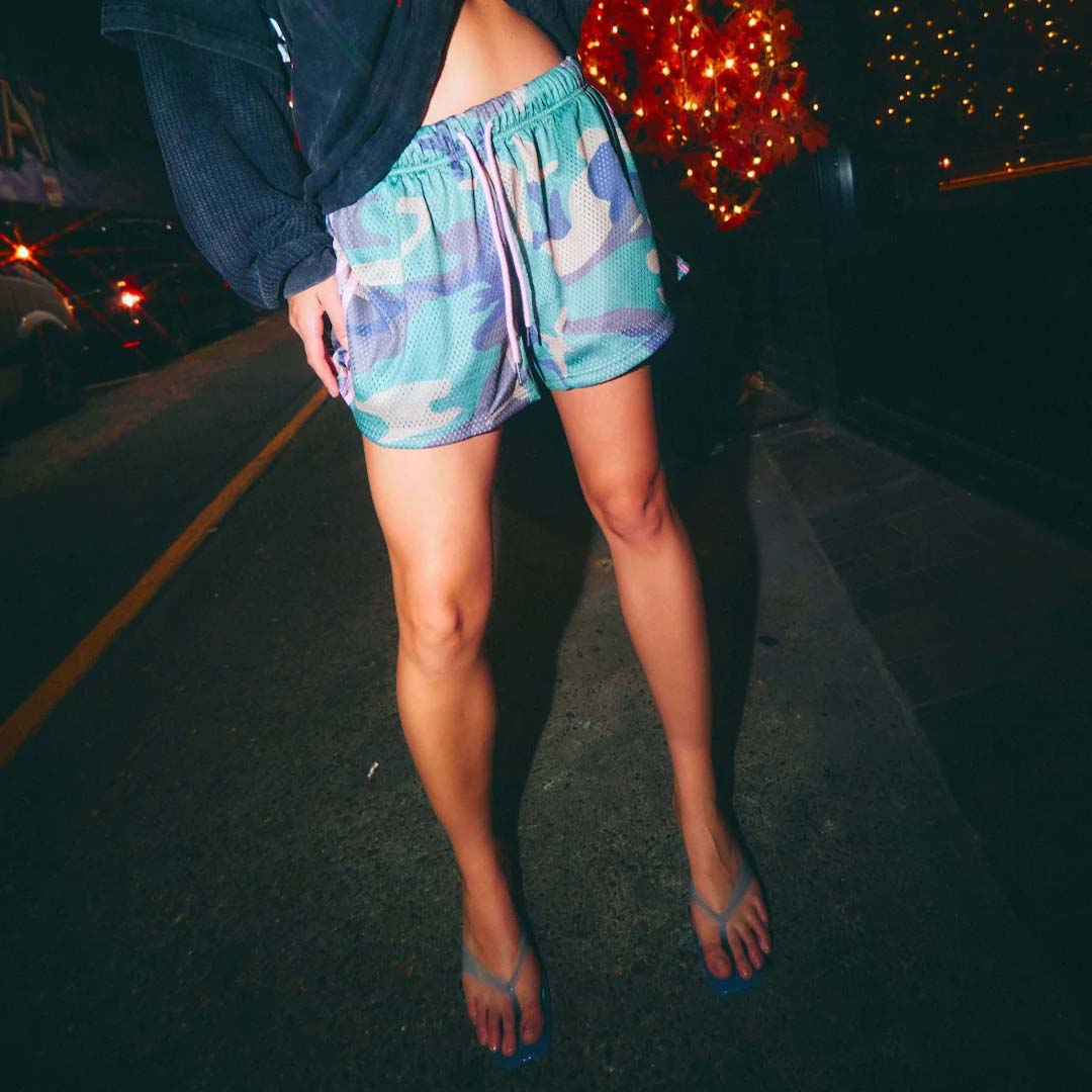 The Game Mesh Mini Short | Camo
