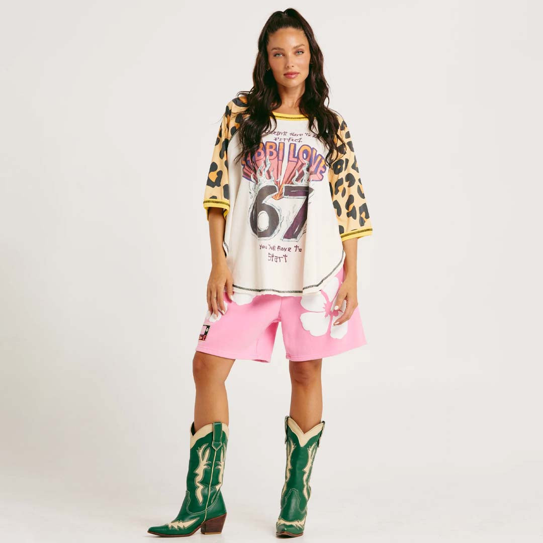 The 67 Raglan Tee | Leopard