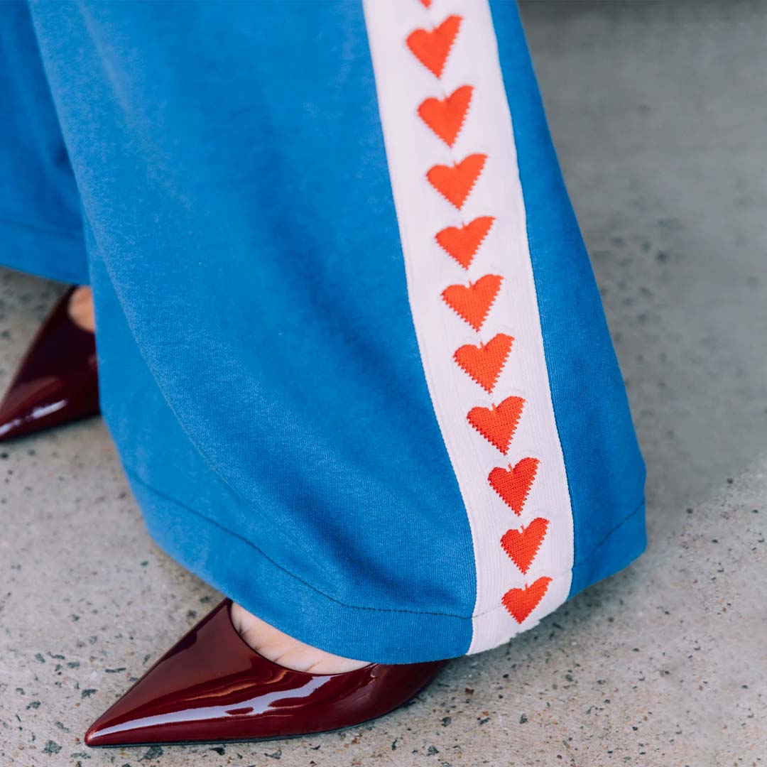 The Raving Hearts Pants | Blue