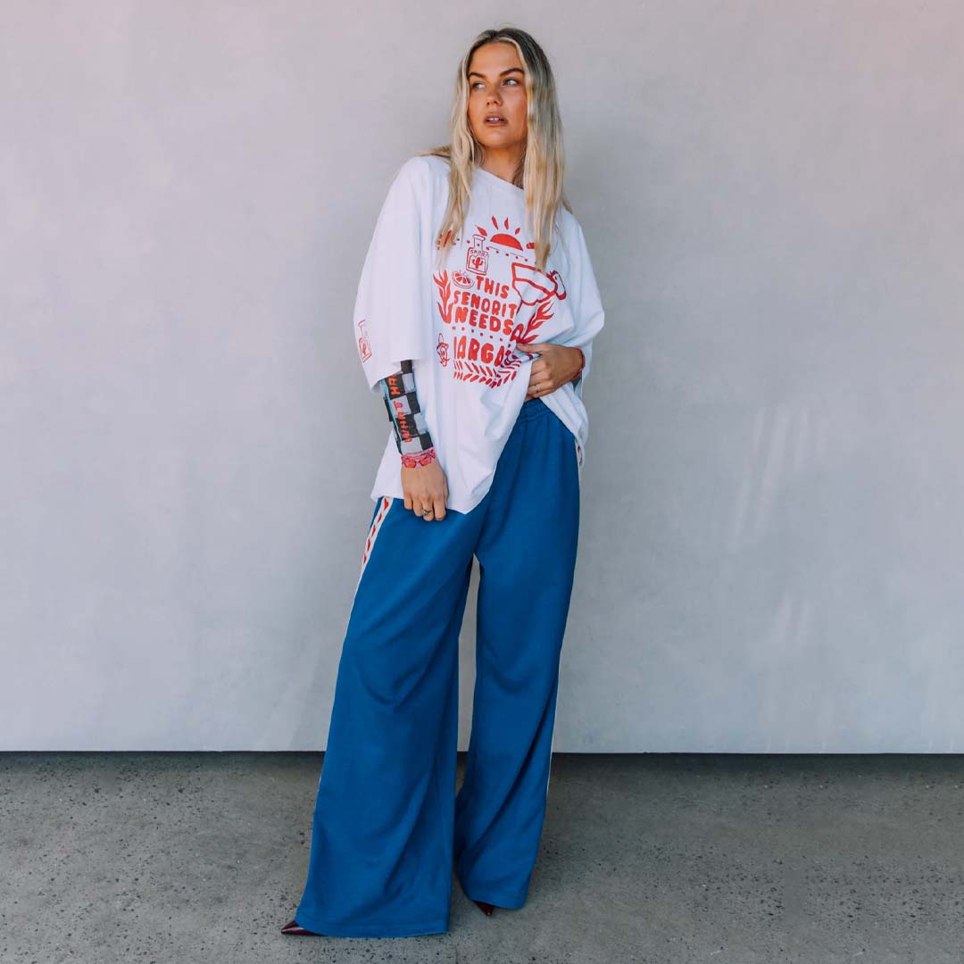 The Raving Hearts Pants | Blue