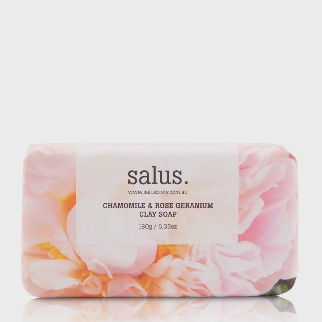 CHAMOMILE & ROSE GERANIUM CLAY SOAP