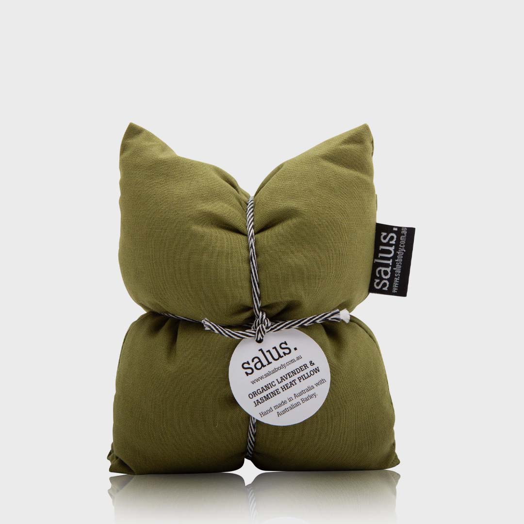 MOSS GREEN HEAT PILLOW |  LAVENDER & JASMINE