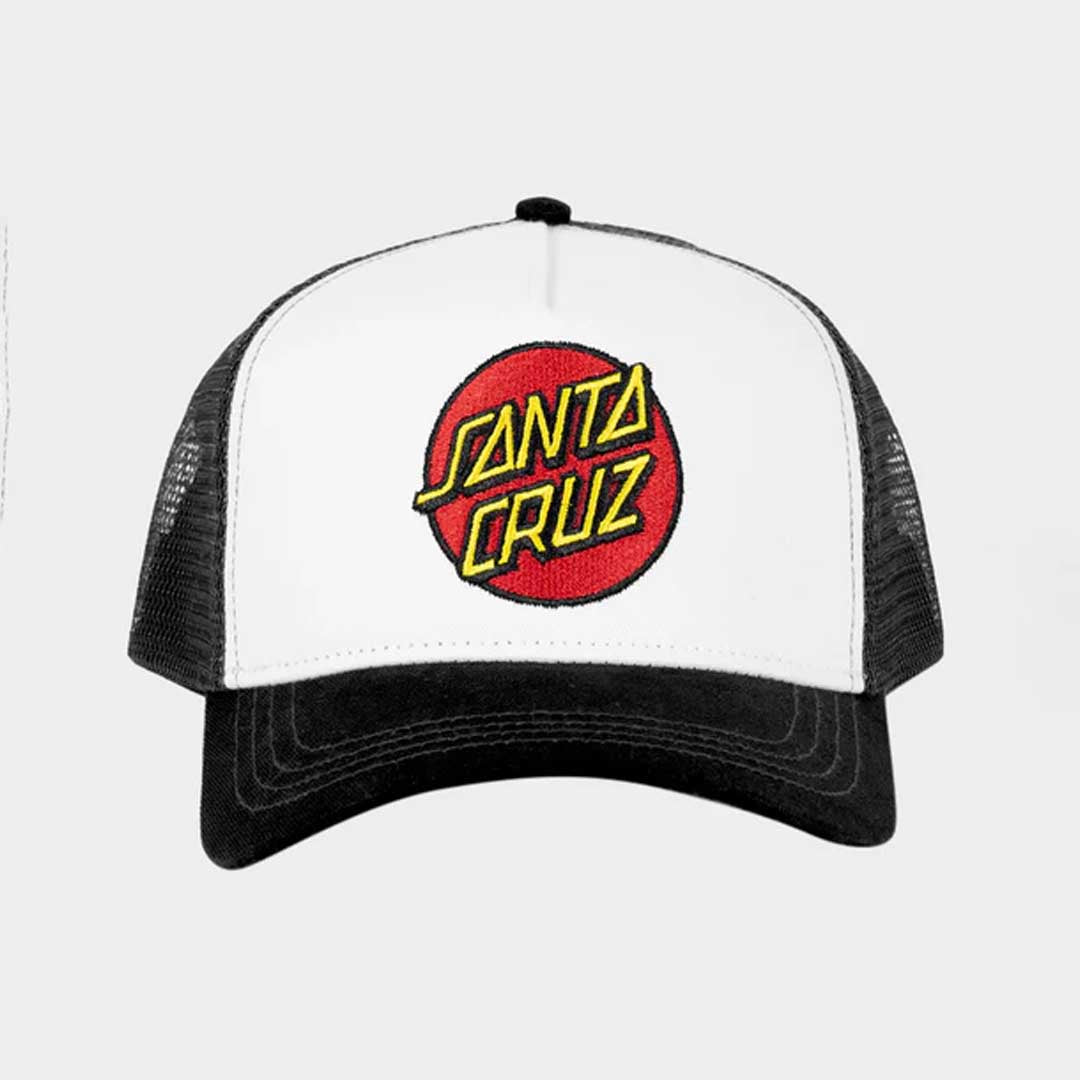 Classic Dot Patch Trucker Cap | Black