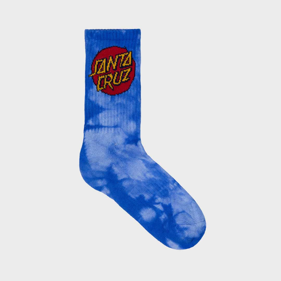 Cruz Dye Crew Sock 2 Pack | Blue Teal Tie Dye