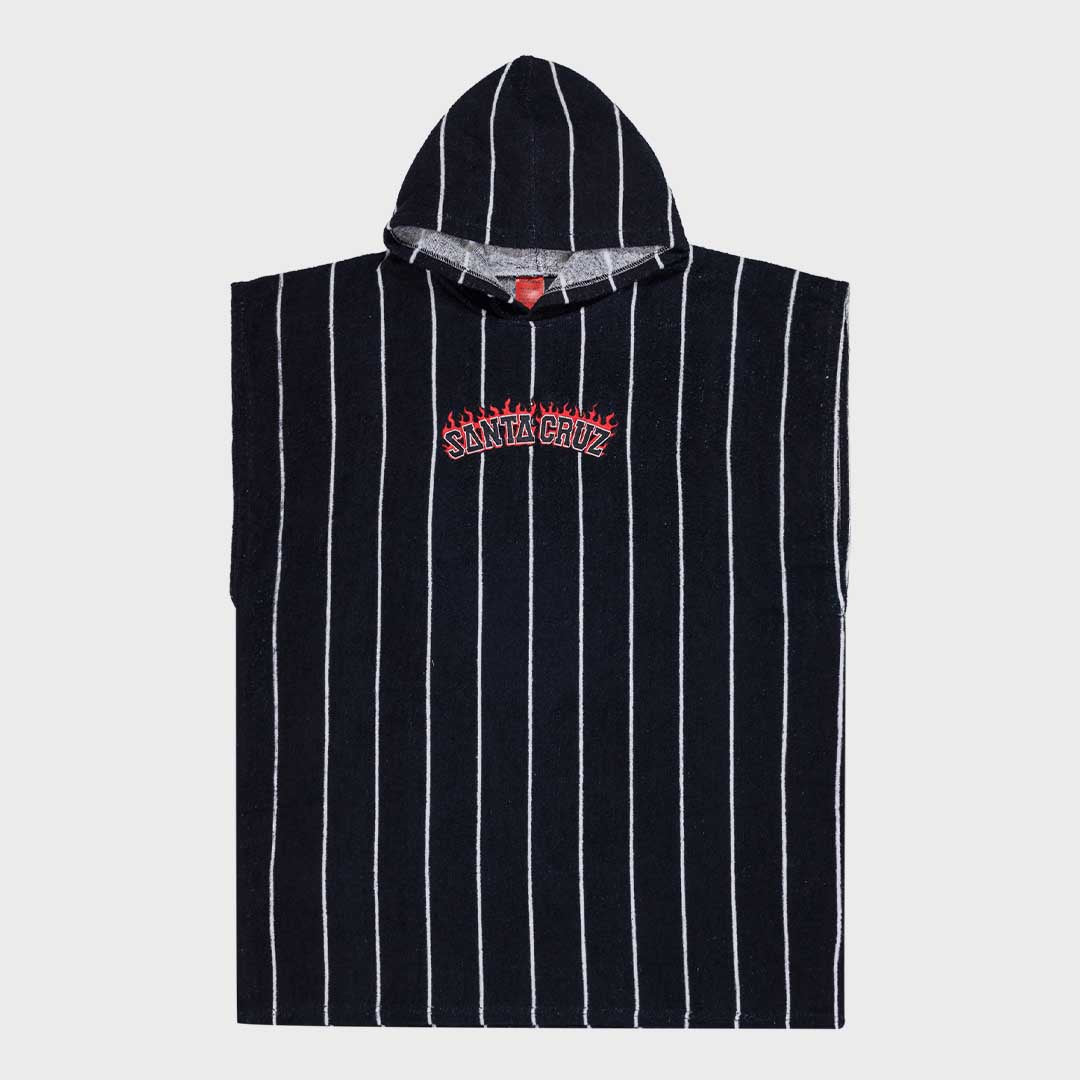 Flamed Collegiate Arch Ponco | Black