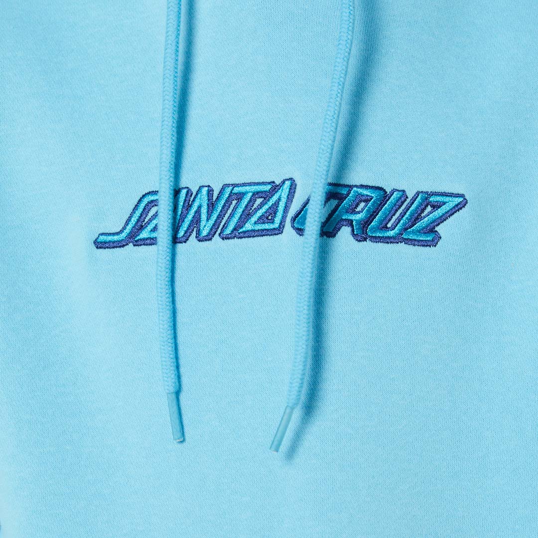 INFERNO STRIP HAND HOODIE | TURQUOISE