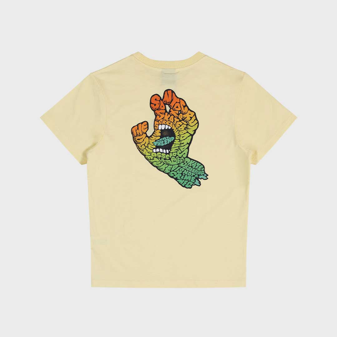 Letter Hand Fade Tee | Butter