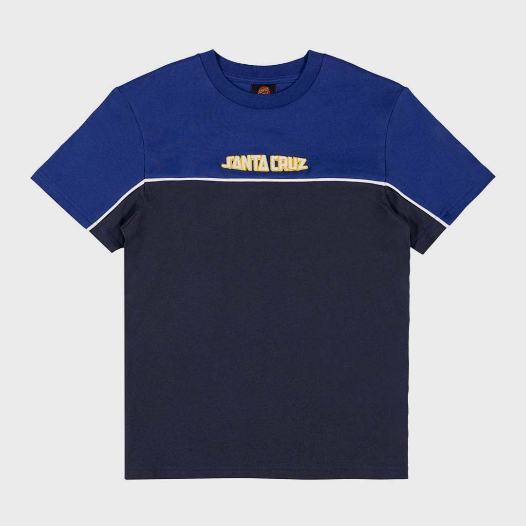 Fisheye Strip Front Tee | Dark Blue