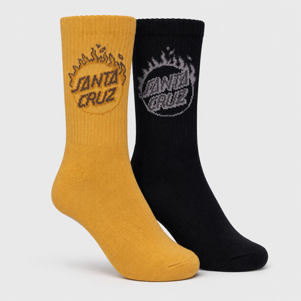 Burnt Opus Crew Sock 2 Pack | Tan Black