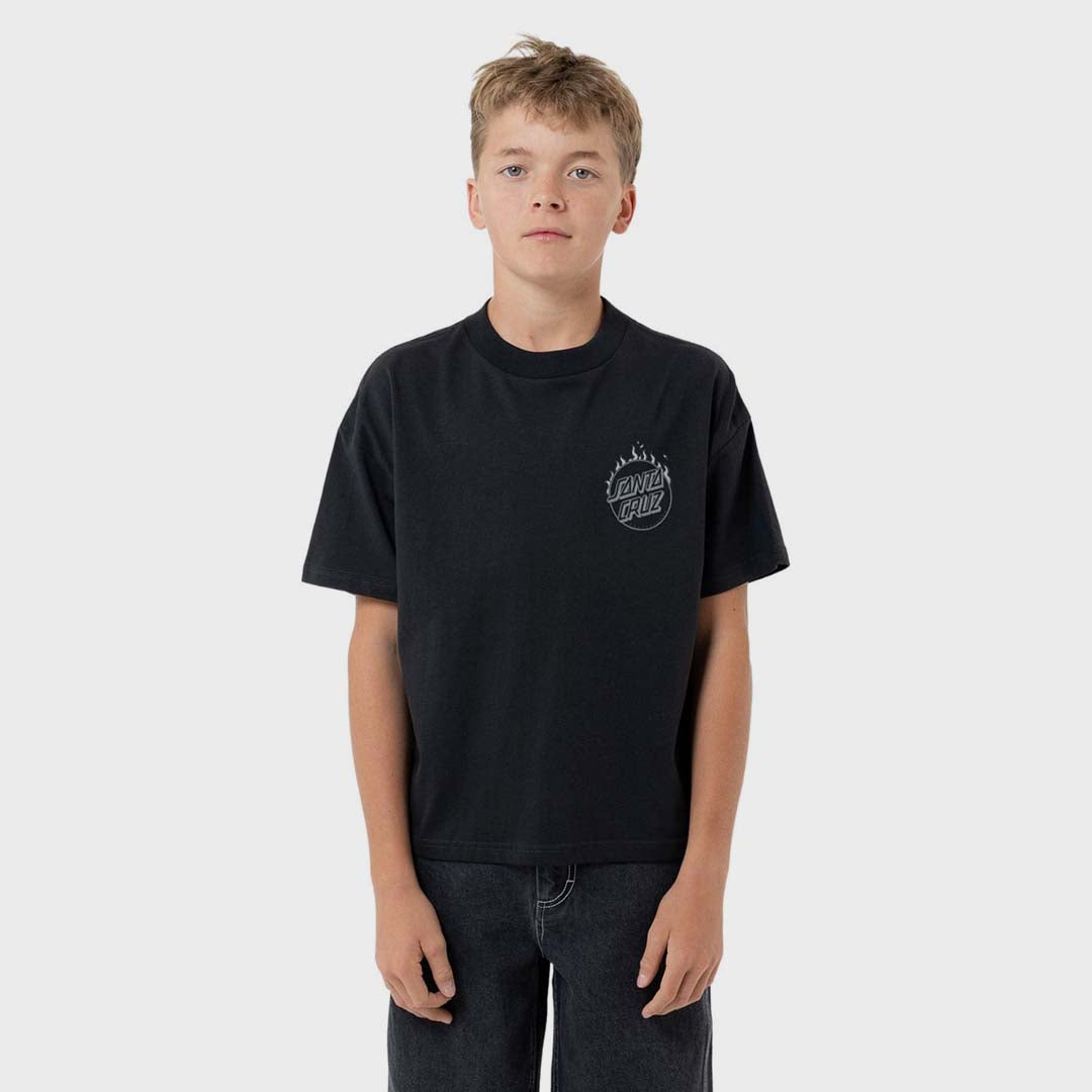 Burnt Opus Ovrszd Tee | Off Black