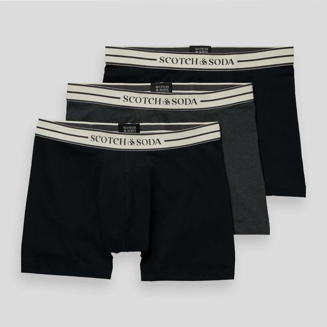 BOLD LOGO BOXER BRIEFS 3 PACK | BLACK