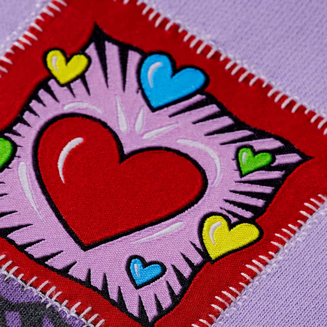 BURTON MORRIS HEART HOODIE | BRIGHT LAVENDER