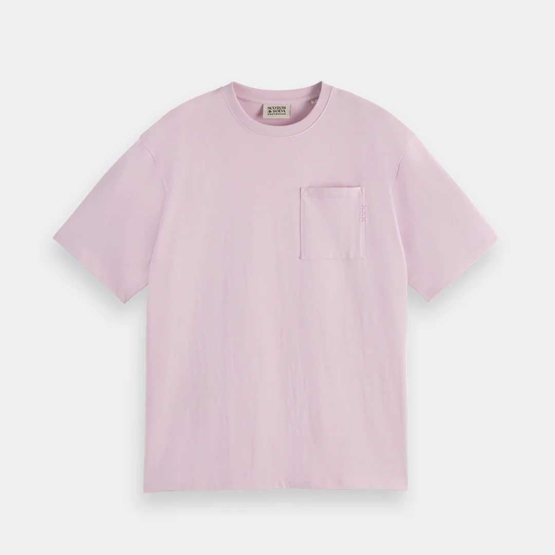 Chest Pocket Tee | Light Lilac